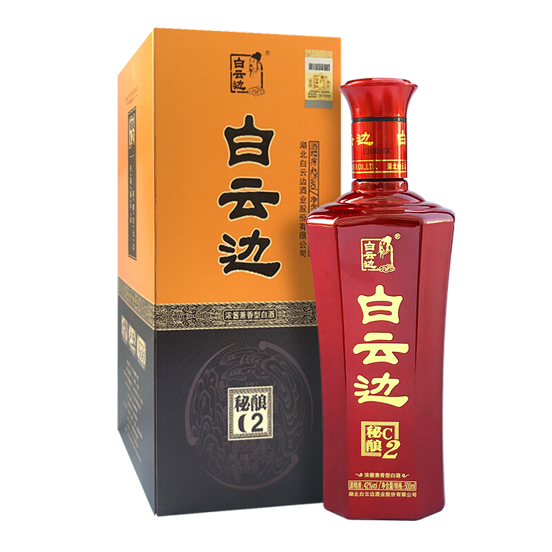 湖北白云邊酒業(yè)42度秘釀C2濃醬兼香型500ml單瓶裝