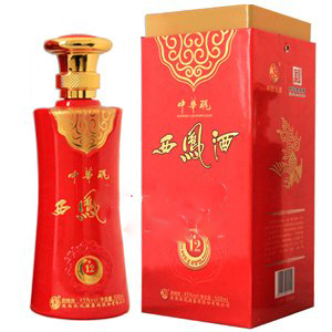 陜西西鳳酒中華魂12年口感鳳香型45度白酒500ml單瓶裝