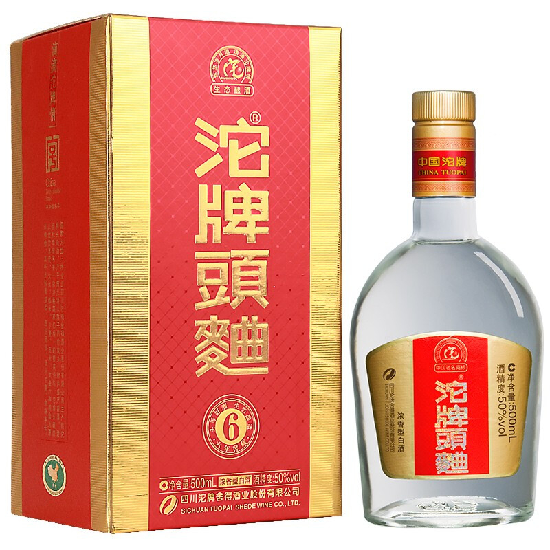 沱牌頭曲6 50度濃香型白酒500ml單瓶裝