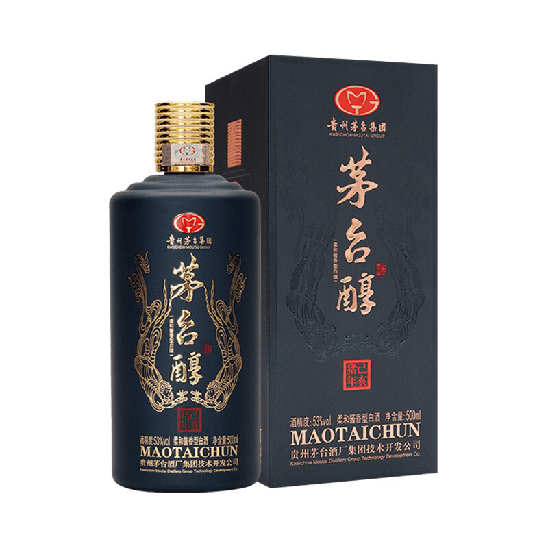 貴州茅臺(tái)集團(tuán)茅臺(tái)醇己亥豬年生肖酒口感醬香型53度白酒500ml單瓶裝