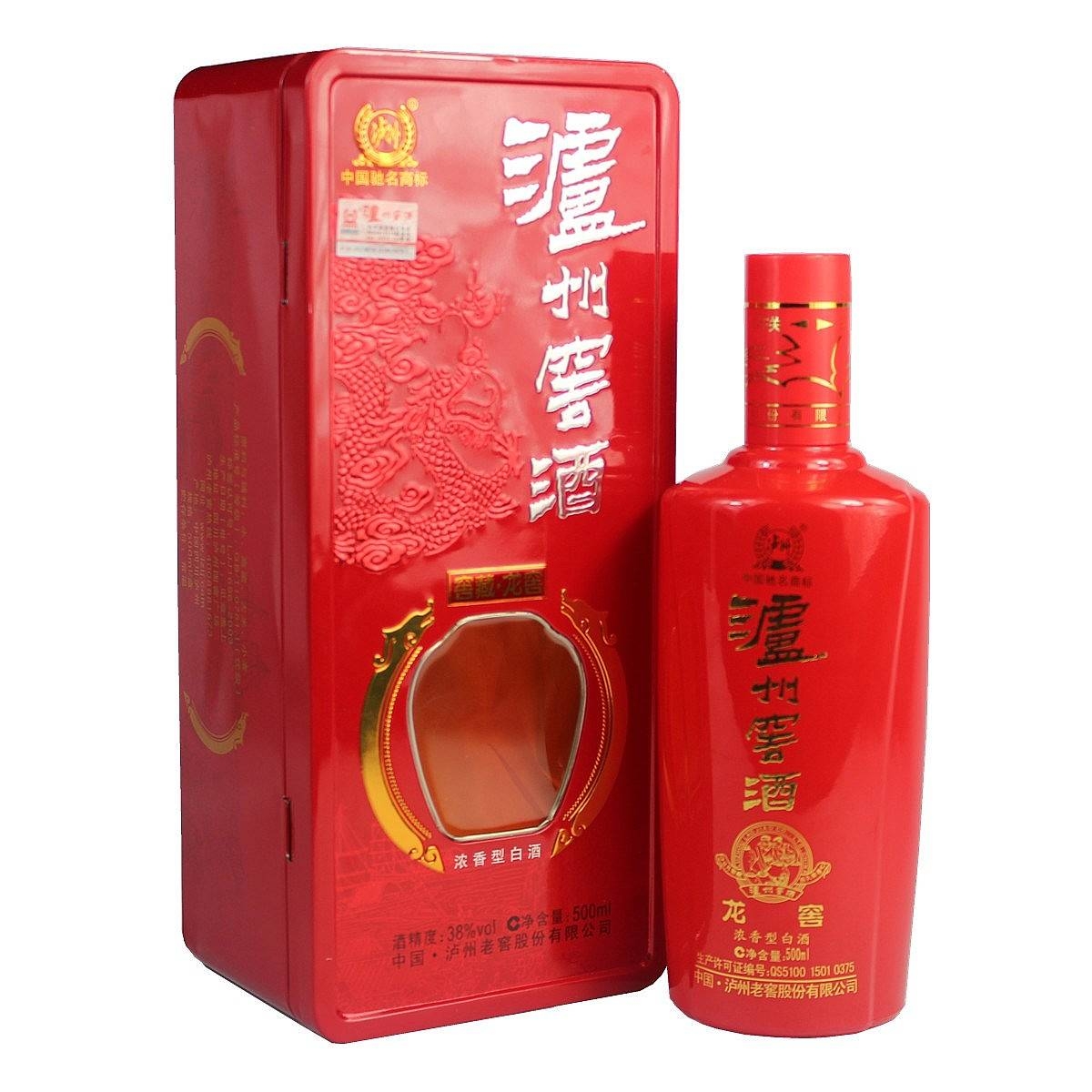 四川瀘州老窖窖藏龍窖口感濃香型38度白酒500ml單瓶裝