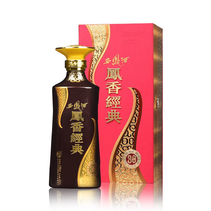 陜西西鳳酒鳳香經(jīng)典30年口感綿柔鳳香型45度白酒500ml單瓶裝