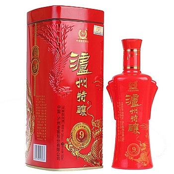 四川瀘州老窖瀘州特釀9年口感濃香型38度白酒500ml單瓶裝