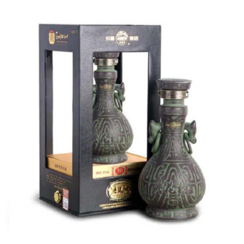 山西杏花村汾酒青銅器30年42度禮盒裝清香型475ml單瓶裝