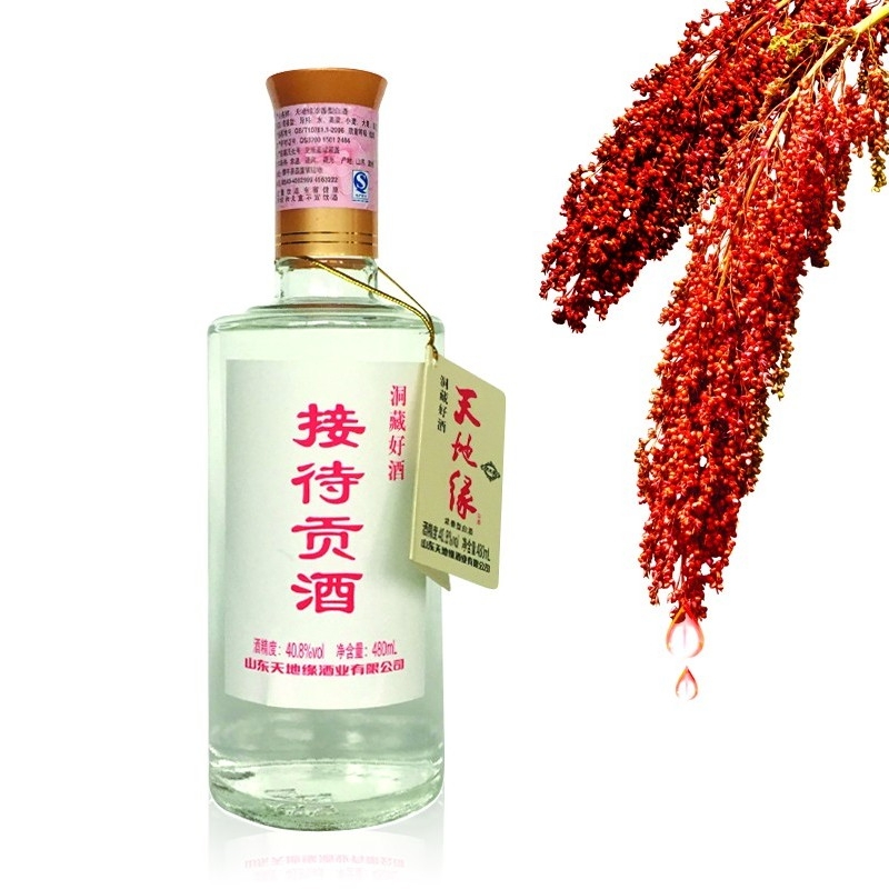 天地緣408度接待貢酒濃香型480ml單瓶裝