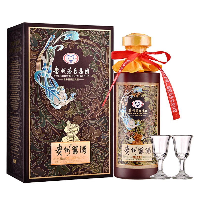 貴州茅臺(tái)貴州醬酒七窖優(yōu)品53度醬香型白酒500ml單瓶