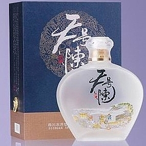 水井坊天號(hào)陳磨砂瓶玻晶酒器裝口感濃香型52度白酒500ml單瓶裝