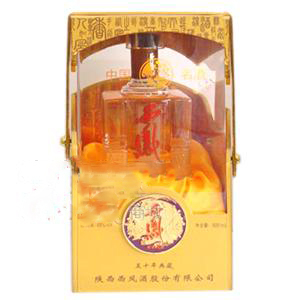 陜西西鳳酒典藏50年口感鳳香型45度白酒500ml單瓶裝