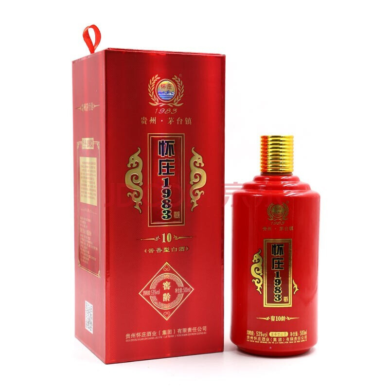 茅臺(tái)鎮(zhèn)懷莊1983窖齡10 53度醬香型500ml單瓶裝