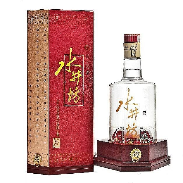 水井坊井臺(tái)瓶喜慶裝口感濃香型52度白酒500ml單瓶裝