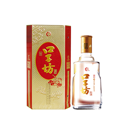安徽口子窖精品口子坊52度兼香型500ml單瓶裝