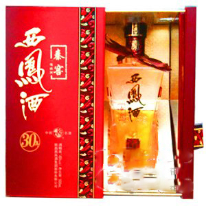 陜西西鳳酒秦窖30年一統(tǒng)山河口感鳳香型45度白酒500ml單瓶裝