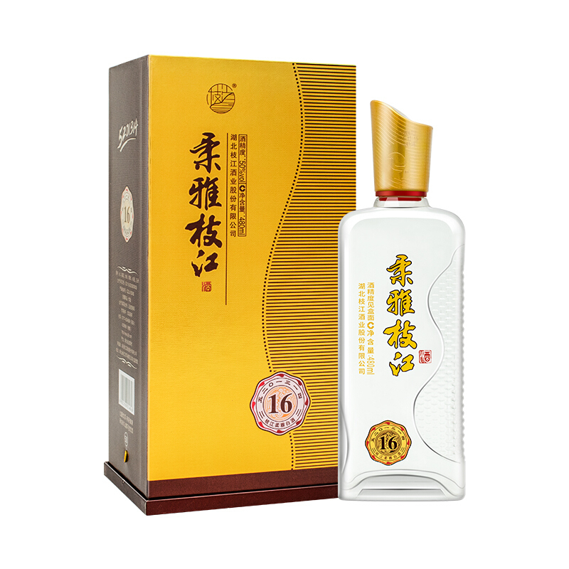 湖北枝江酒業(yè)50度柔雅16年其他香型480ml單瓶裝