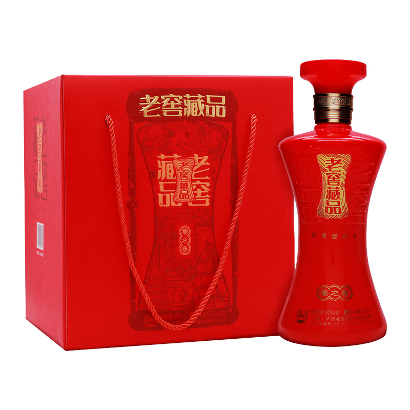 四川瀘州老窖藏品蜀之春口感濃香型60度白酒600ml單瓶裝