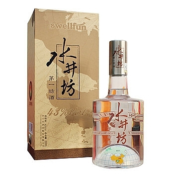 水井坊43°度口感濃香型白酒500ml單瓶裝
