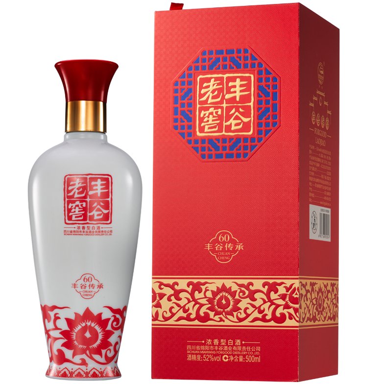 四川豐谷酒業(yè)豐谷老窖傳承60 52度濃香型500ml