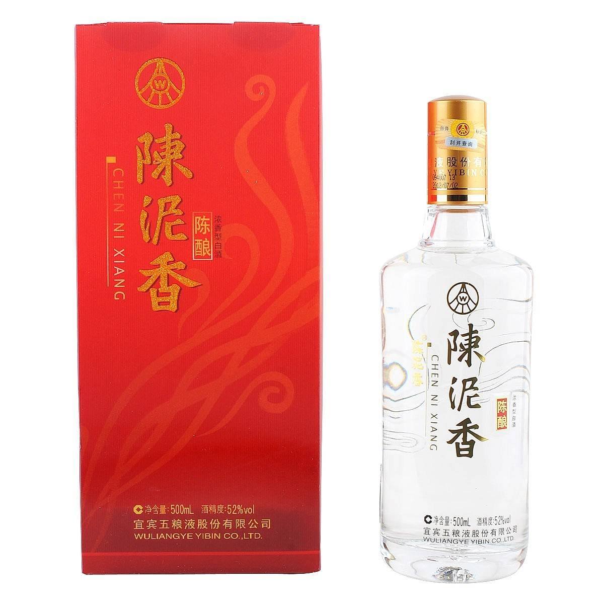 五糧液陳泥香陳釀口感濃香型52度白酒500ml單瓶裝