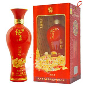 陜西西鳳酒銀西鳳紅樽口感濃香型45度白酒500ml單瓶裝