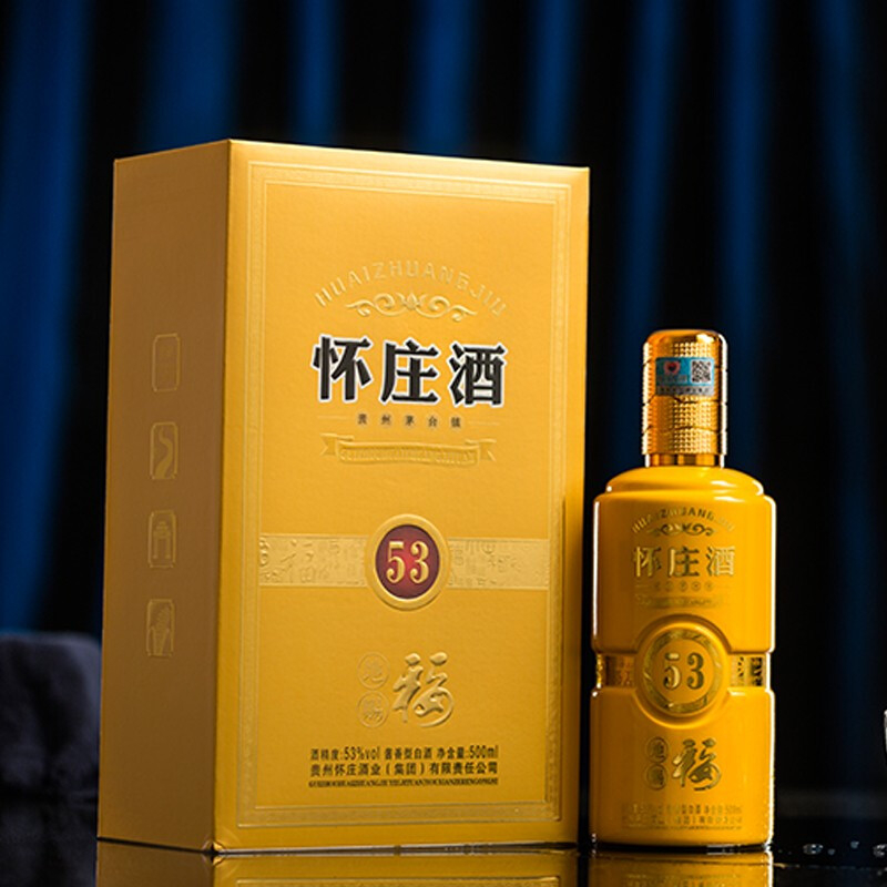 茅臺鎮(zhèn)懷莊53地賜福53度醬香型500ml單瓶裝