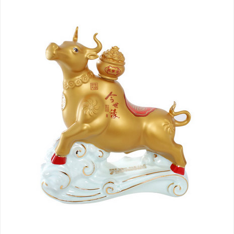 今世緣酒業(yè)牛勢沖天58°度醇厚濃香型2500ml一壇裝