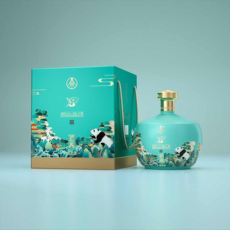 五糧液國鼎金荷綠豆酒大壇口感濃香型52度白酒1500ml壇裝