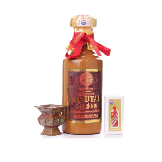 2022年 茅臺(tái)五十年53度 醬香型白酒 500ml *6整箱裝