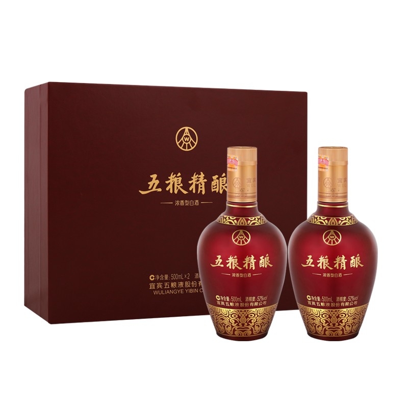 五粮液五粮精酿中国风52度浓香型白酒500ml价格图表-[口感评测]真假鉴别
