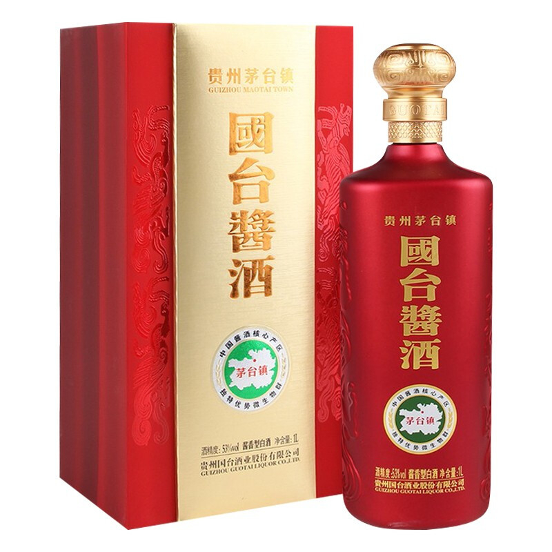 貴州國臺(tái)酒醬酒53度醬香型1000ml單瓶裝